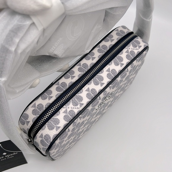 Kate Spade Signature Spade Flower Mini Camera Bag Navy Multi - Picture 7 of 15